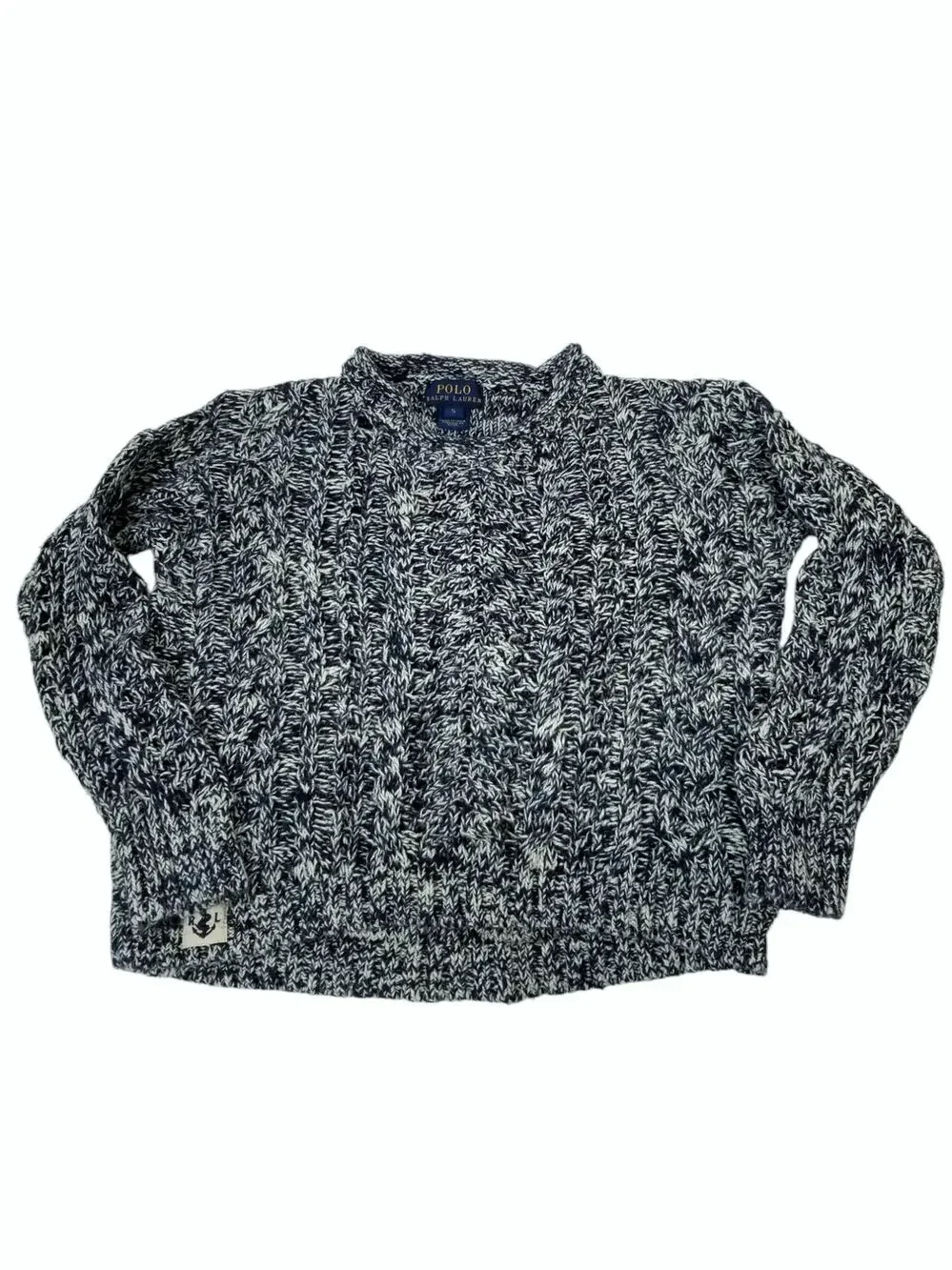 Polo Ralph Lauren 100% Cotton Navy Blue Kids Unisex Boys Girls Sweater Size 5